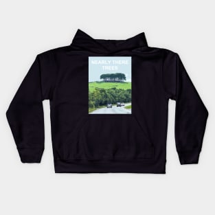 Nearly There Trees Cornwall.  Cornish gift Kernow Travel location poster Kids Hoodie